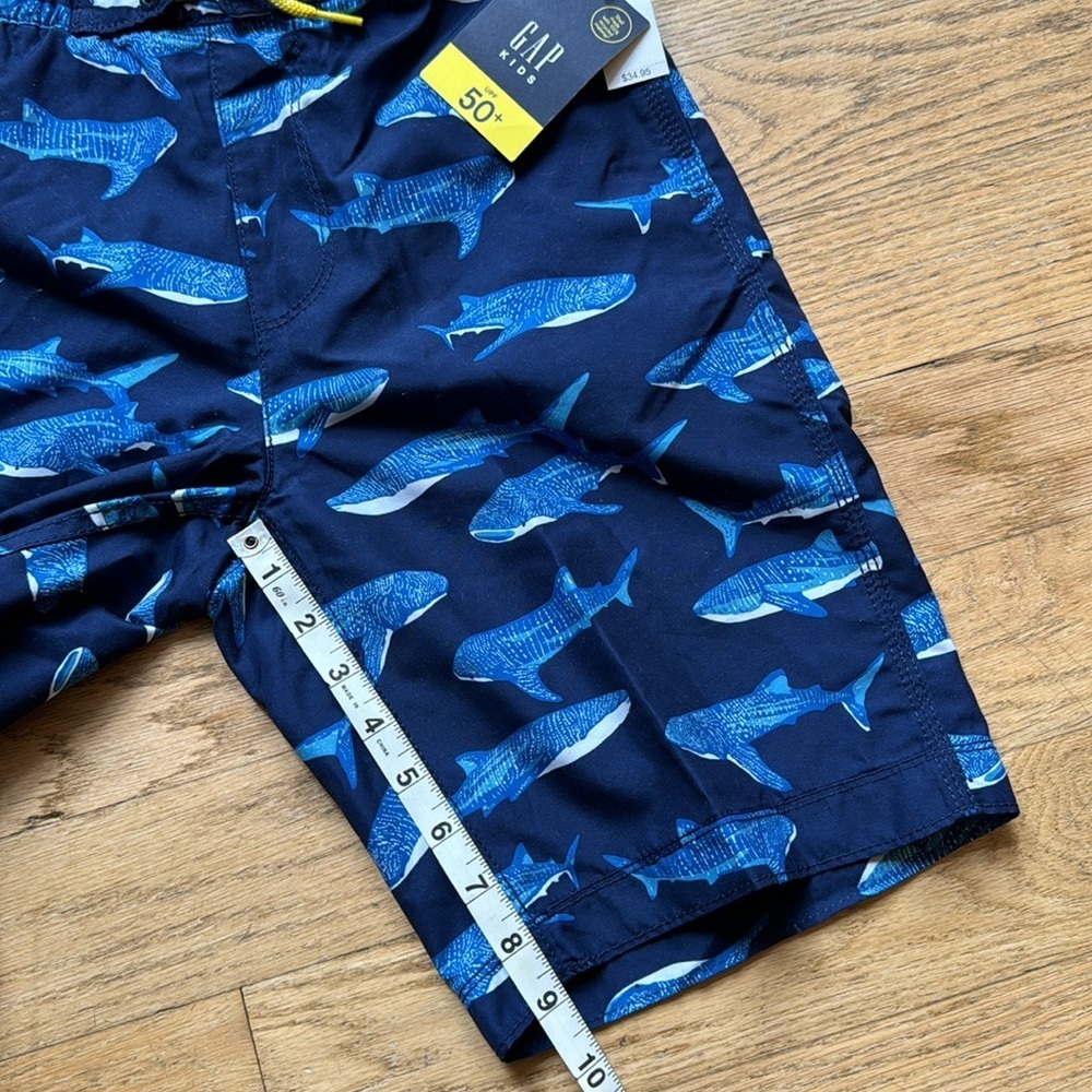 Old Navy Swim Trunks navy sharks size XXL NWT - Picture 5 of 8